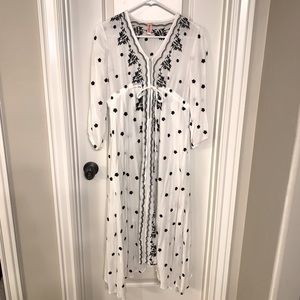 Boho embroidered dress